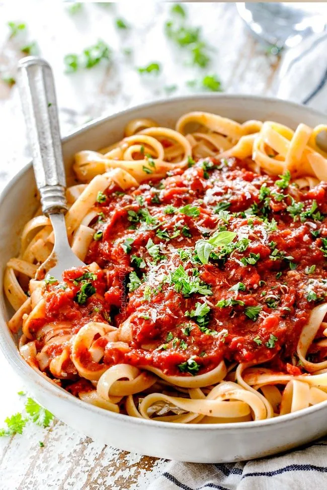 Tasty Pasta with Marinara Sauce