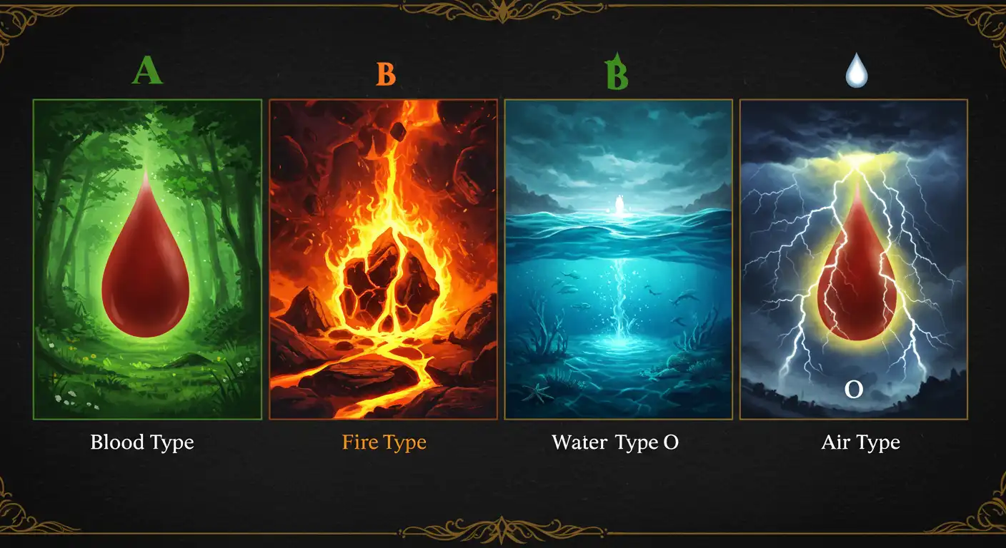 discover your blood types magical element and ancestral power